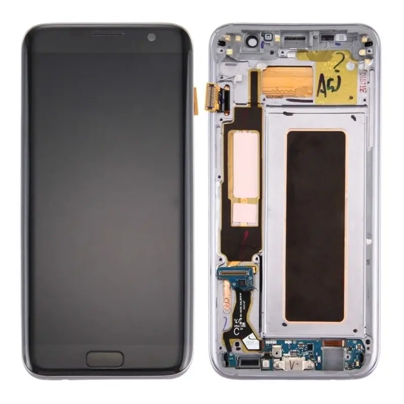 Super AMOLED 5 ''Экран для SAMSUNG Galaxy S7 край ЖК дисплей Дисплей G935 G935F G935A Touch планшета