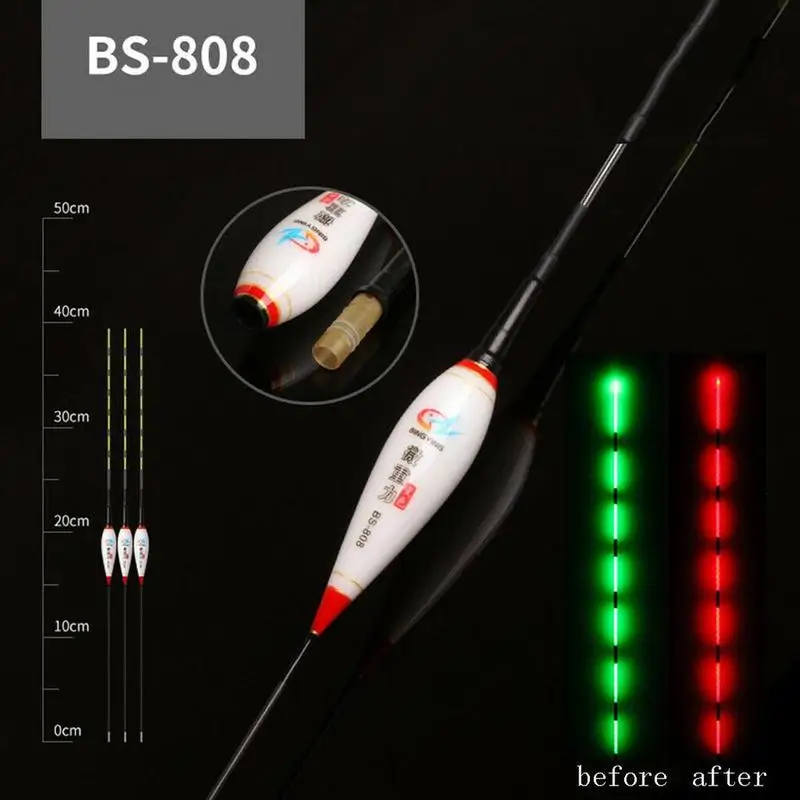 5 размеров Smart Рыбалка светодиодный светильник поплавок автоматически