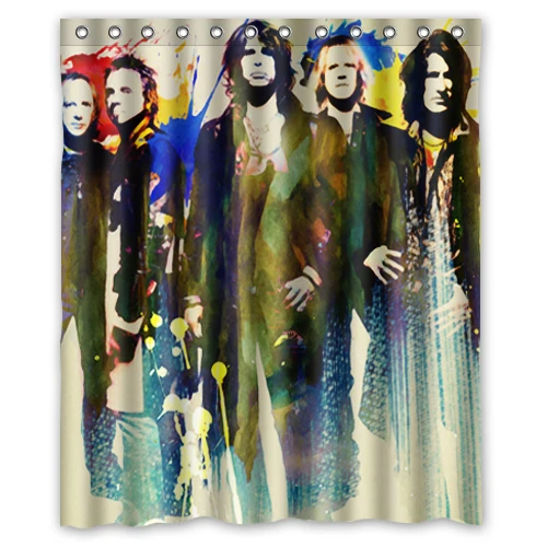 Aerosmith дизайн 60 x 72 дюймов занавески для душа ванная комната водонепроницаемый