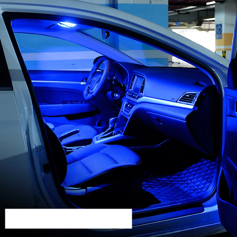 dark blue Lsrtw2017 светодиодный автомобиля для чтения светильник для hyundai elantra - Название цвета: dark blue