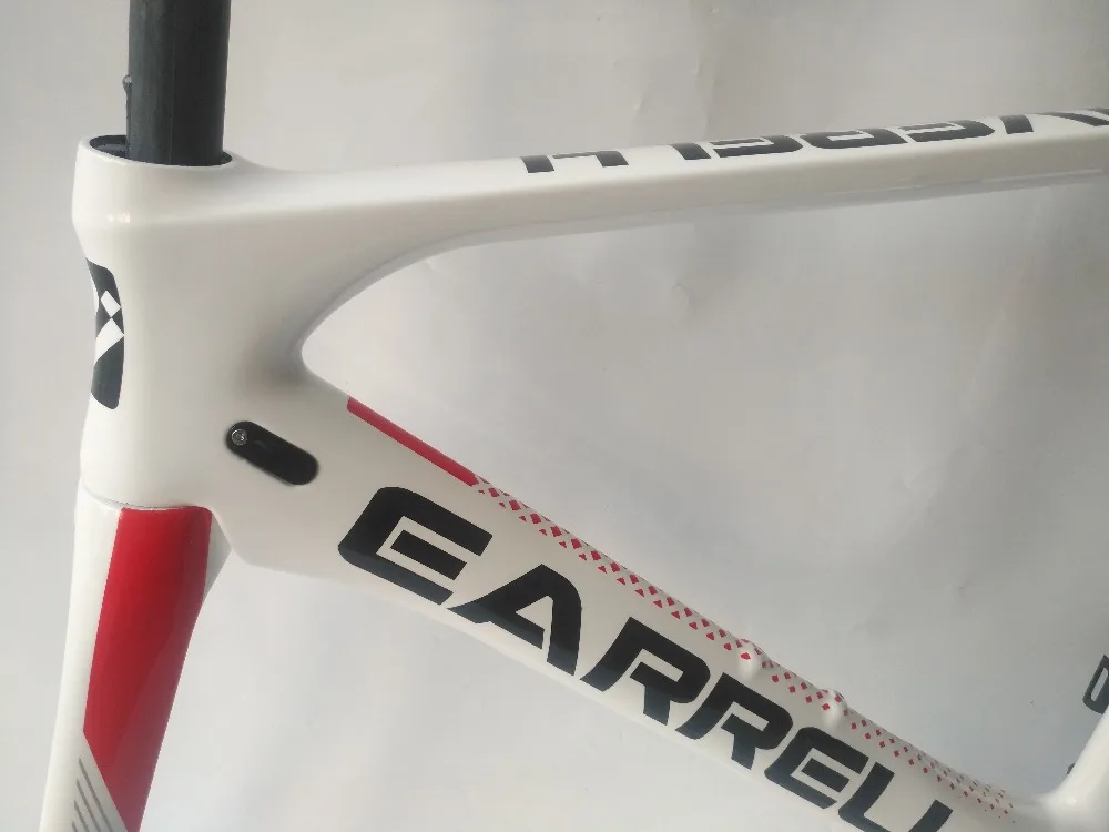 Новейшая карбоновая рама EARRELL, супер светильник DI2, карбоновая рама для дорожного велосипеда с вилкой+ гарнитурой+ подседельный штырь+ зажим, карбоновая рама