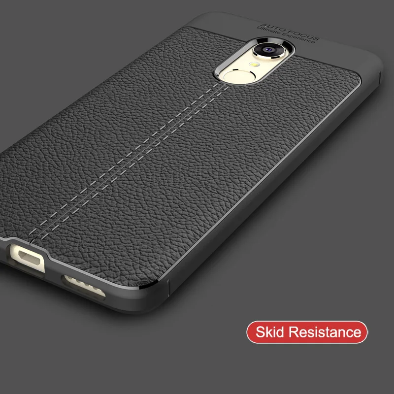 Beworlder For Xiaomi Redmi 5 Case TPU Anti Slip Lichee Pattern Soft Silicone Anti-Knock Phone Cover ShockProof Redmi5 |