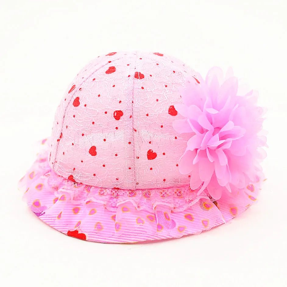 Девушки шляпа моды ведро шляпы симпатичные сетки вс cap большой цветочный