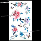 SHNAPIGN сексуальный букет розы, временная татуировка, боди-арт, татуировка на руку, наклейка s 17*10 см, водостойкая стандартная безболезненная наклейка