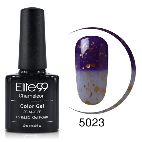 TC5023 Elite99 Гель-лак для ногтей, меняющий температуру, 100 цветов, Термальный, меняющий цвет,, УФ/светодиодный лак, 10 мл - Цвет: TC5023