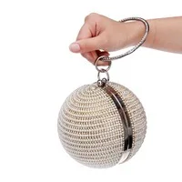 Очки Bling Для женщин Вечерние сумки палец кольцо бриллиантами Ежедневные клатчи Кошелек вечерняя сумочка; BS010 Стразы кристалл кошелек