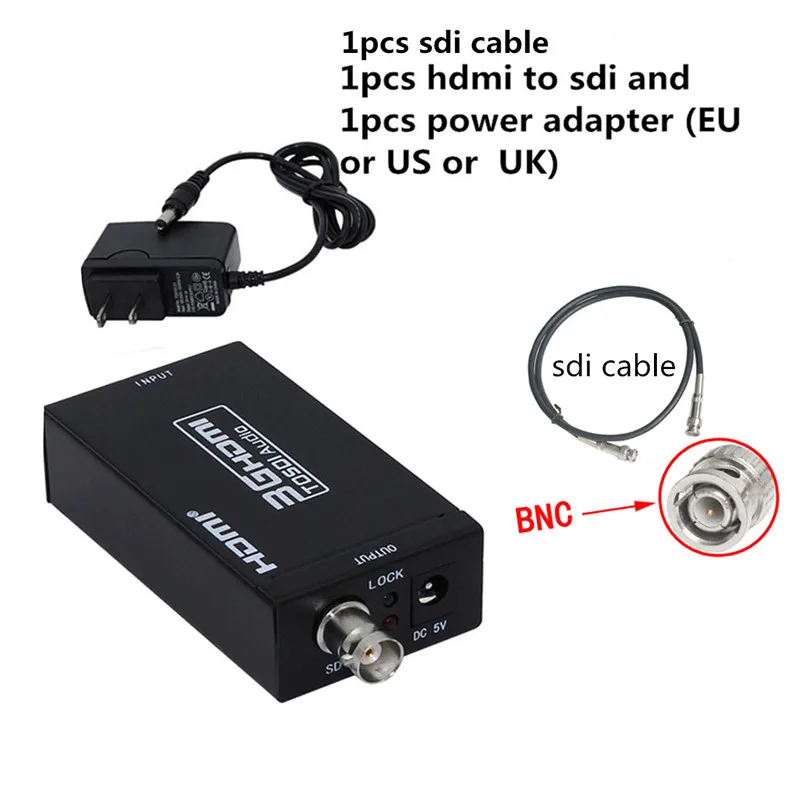 sdi cable Мини 3g HDMI в SDI конвертер адаптер, hdmi-sdi конвертер - Цвет: sdi cable