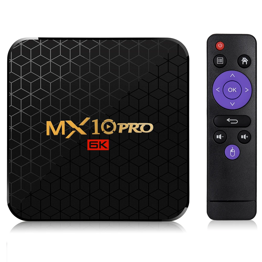 MX10 Pro Smart TV Box Android 9.0 Allwinner H6 Quad Core 4GB 32GB 64GB 2.4G WiFi USB3.0 Support 6K*4K H.265 Set Top | Электроника