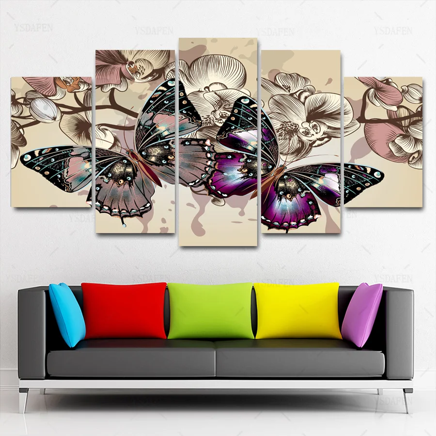 HD Printed Painting Canvas Printing Butterfly painting Room decor print poster picture canvas Framed Art HG-188 | Дом и сад