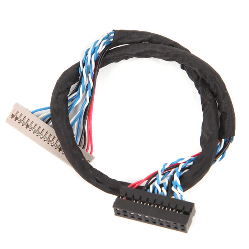 20Pin DF14 20-20 сигнала 8 бит ЖК-дисплей драйвер экрана провода LVDS Экран кабель для RC