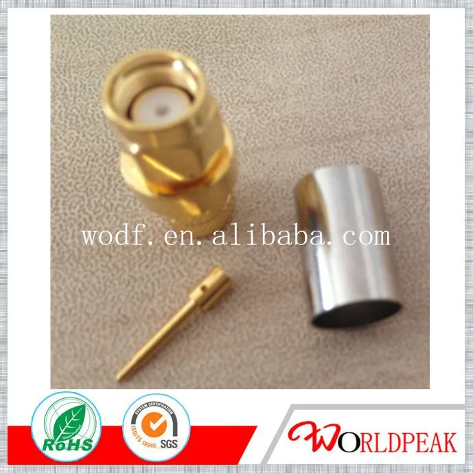 Бесплатная доставка 5 шт./лот SMA Мужской прямой обжимной кабель для LMR300 5D-FB RG6 |