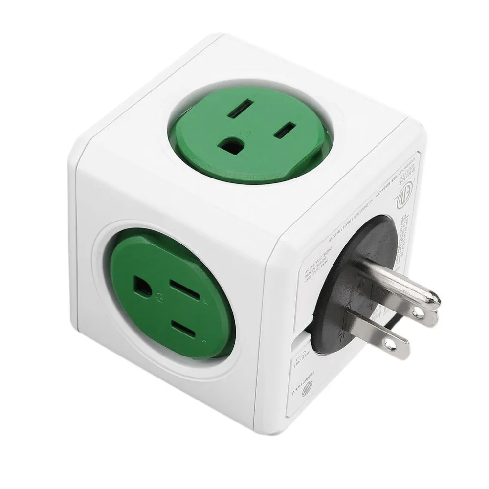 Розетка с креплением на стену для дома и офиса силовой кубический адаптер