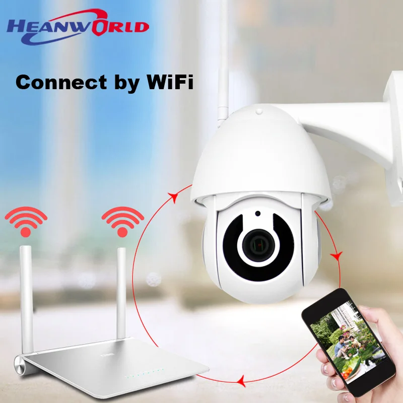 Heanworld WiFi камера PTZ 2MP наружная 1080P высокоскоростная купольная Беспроводная ip