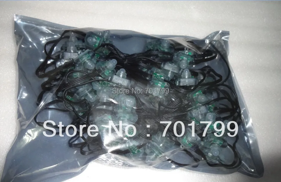 100pcs DC12V input WS2811 LED pixel light with all black wire IP68 ratedwith epoxy resin filled | Лампы и освещение