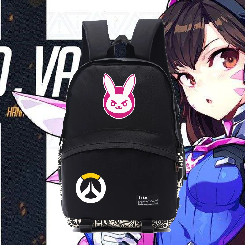 Новинка года аниме-рюкзак игра герой OW DVA/D. VA/Хана Сонг рюкзак концепция подарок для ежедневного использования геймер подарок NB002