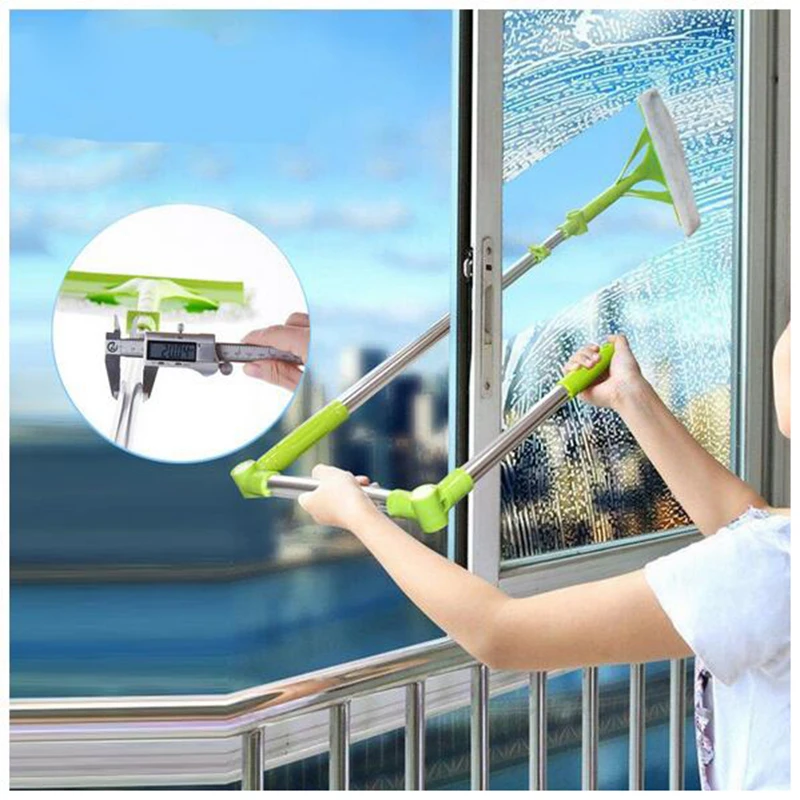 

New Telescopic High-rise Cleaning Glass Sponge Mop Multi Cleaner Brush Washing Windows Dust Brush Easy Clean the Windows Hobot