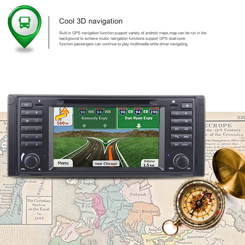 Android 8 0 4G/Android 1 dvd-плеер автомобиля для BMW 5 серии X5 E53 E39 gps стерео аудио навигации