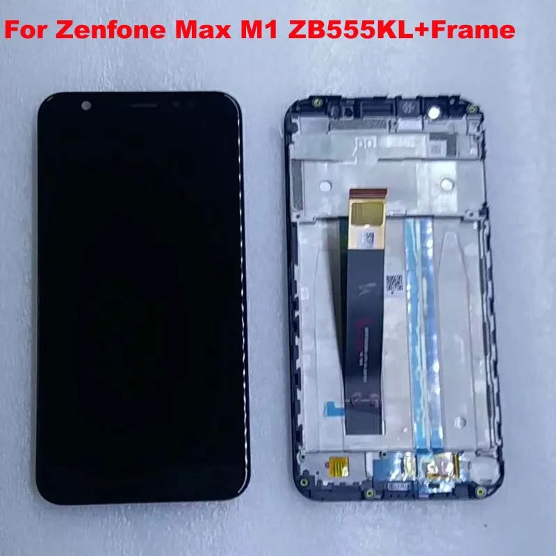 5,5 ''для ASUS Zenfone Max M1 ZB555KL ЖК-дисплей панель сенсорный экран дигитайзер стекло сенсор сборка запасные части+ рамка