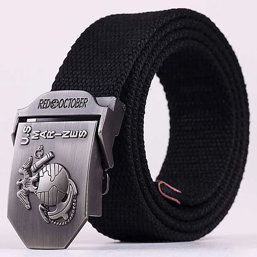 Горячая Распродажа мужской повседневный ремень утолщенный холщовый военный