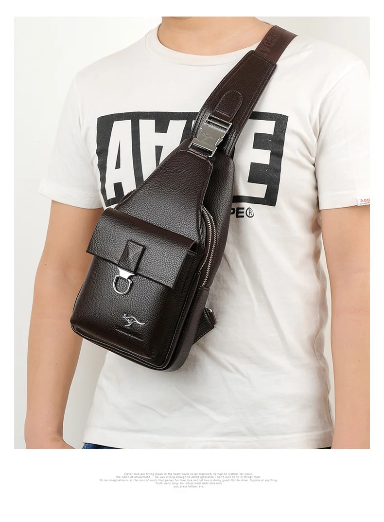 Мужская сумка мессенджер из искусственной кожи на плечо 2018|bags with|chest bagmessenger bag |