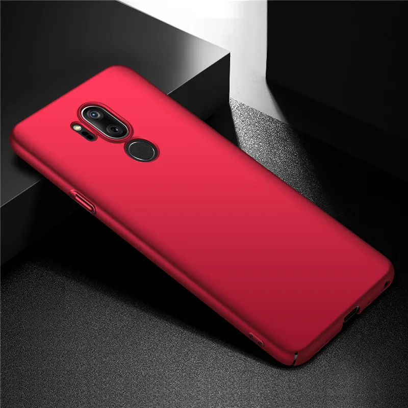 Для LG G7 ThinQ чехол ультра тонкий чехол для LG G7 Беспроводной зарядный чехол для телефона для LG G710 жёсткий защитный чехол синий, золотой, красный