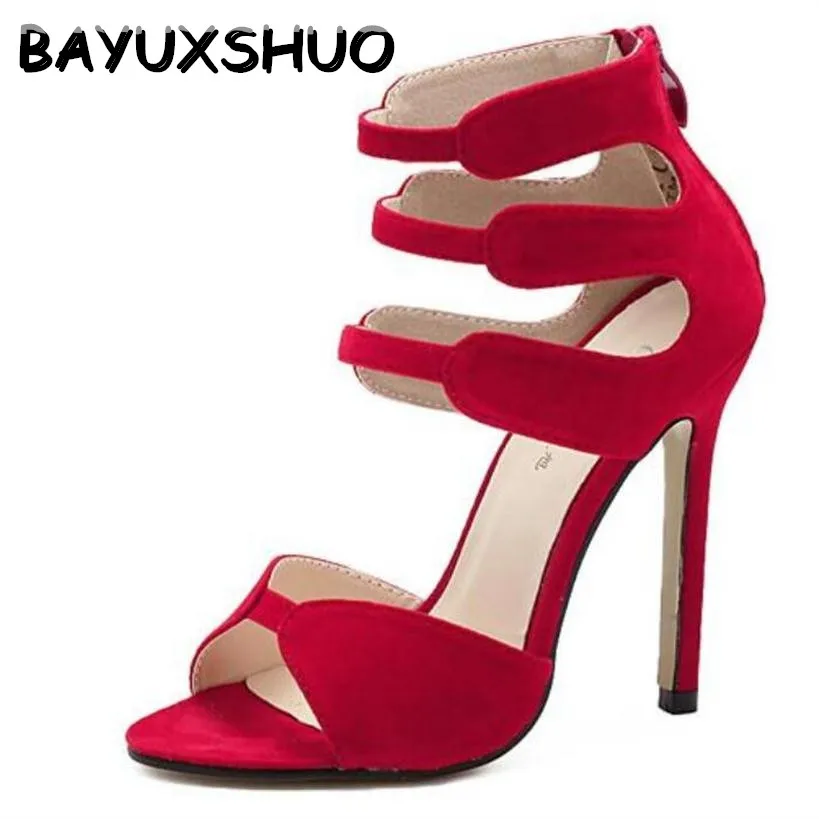Женские сандалии гладиаторы на высоком каблуке с открытым носком|heels sandals women|high