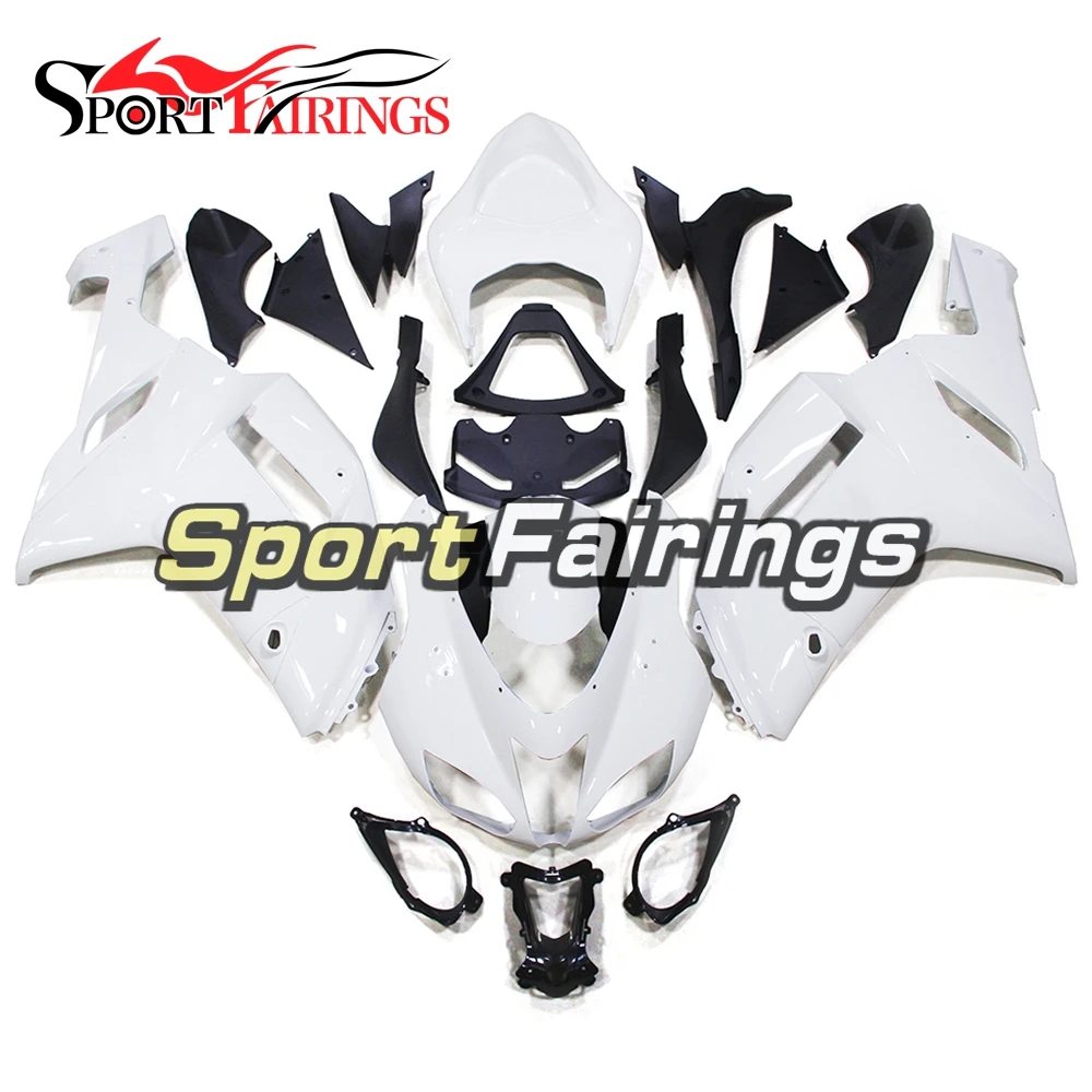 

Fairings For Kawasaki ZX6R ZX-6R 636 07-08 2007 2008 Sportbike ABS Full Motorcycle Fairing Kit Bodywork Cowling White