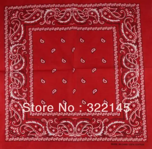 Горячая распродажа! Оптовая продажа банданы из 100% хлопка 12 шт. смешанные цвета с