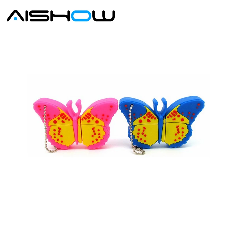Новые творческие и героем мультфильма бабочка USB флэш накопитель оптовая продажа