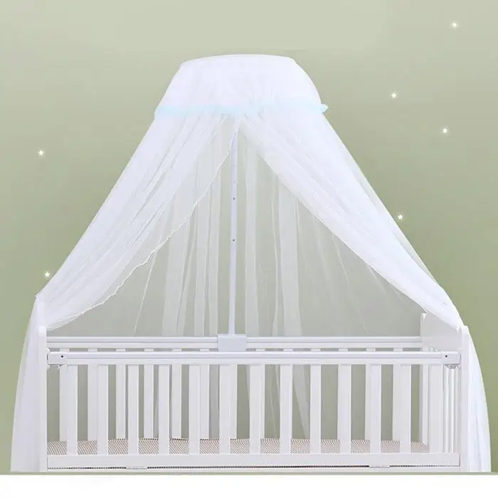 New Fashion Hot Sale Baby Bed Mosquito Nylon Net Cover Lace Foldable and Breathable Mesh Royal Court Style Canopy for Cribs | Дом и сад
