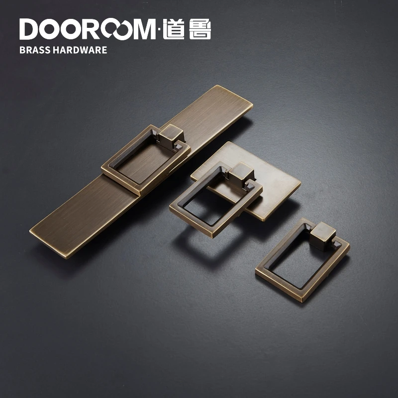 Dooroom латунная Мебельная ручка шкаф комод выдвижной ящик современный Юго
