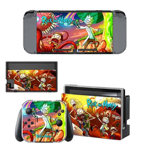 YSNS1476 Виниловая наклейка Rick and Morty для виниловой наклейки doswitch для консоли Nintend Switch NS и контроллера Joy-Con - Цвет: YSNS1476