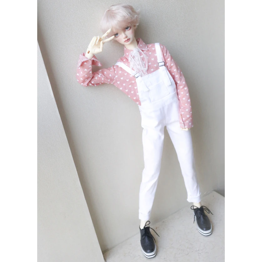 BJD брюки на подтяжках Gentalman наряды белый для 1/3 SD 60 см 24 &quot1/4 17&quot высокий MSD DK DZ AOD DD