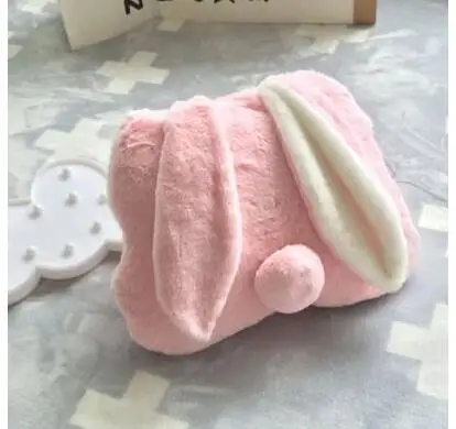 Pillow blanket Милые длинные уши кролика уха фланелевая подушка одеяло кондиционер подушка кролик подушка - Цвет: Pillow blanket