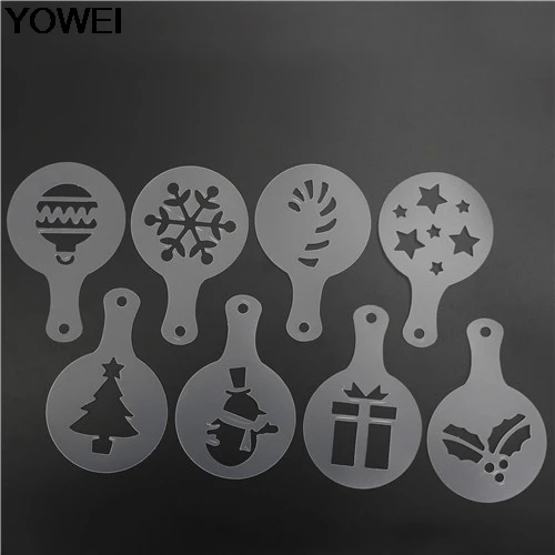 8 шт./компл. Рождественская елка трафарет торта Свадебная вечеринка форма для и