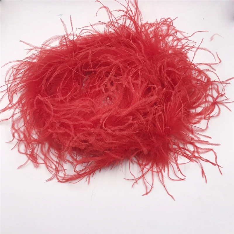 Производитель дешевых 2 м красный страусиное перо боа оптовые красочные