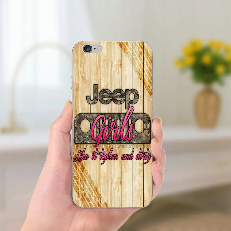 Jeeps Wrangler мягкие чехлы для телефонов из ТПУ iPhone 8 7 6 6S Plus X 5 5S SE 5C Coque Shell Тонкий