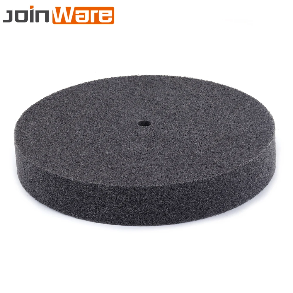 

12'' Nylon Polishing Grinding Wheel Pad Non-woven For Hard Metal Wood 300mmx50mm 5P /7P /9P 1 Pc