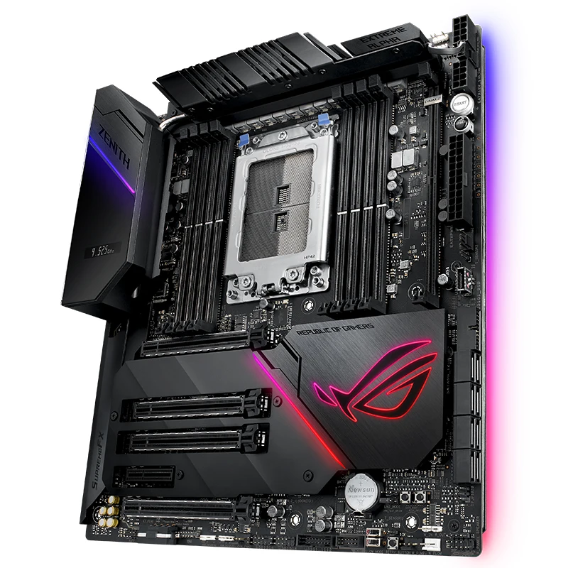 Оригинальная материнская плата Asus ROG Zenith Extreme AMD xкуr/TR4 DDR4 128 ГБ PCI E 3 0 USB3.1 M.2 DIMM.2 RAID ATX
