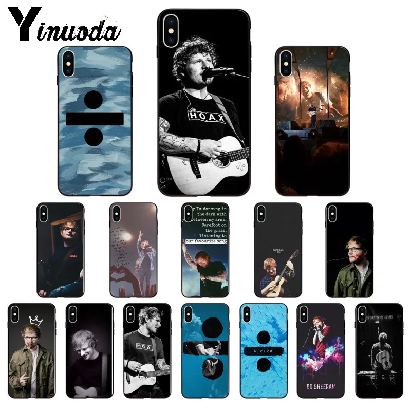 Yinuoda Pop Singer Star Ed Sheeran силиконовый мягкий чехол из ТПУ для телефона iPhone 6S 6plus 7 7plus 8 8Plus