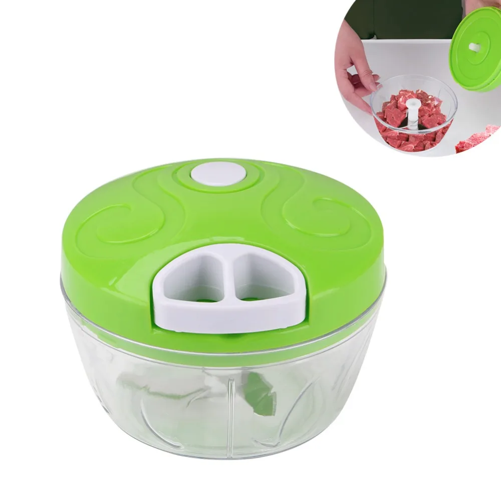 Manual Food Chopper Fruit Vegetable Garlic Shredder Multifunction Hand Pull Meat Mincer Blender Mixer Food Processor Crusher