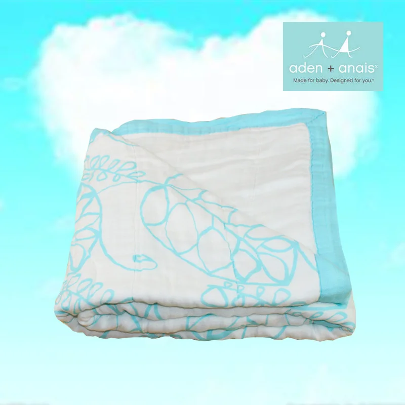 Muslin Baby Blanket Bamboo Fiber Newborn Bath Travel Towel swaddle Warp Multifunctional Quilt 8 Layers Thickening