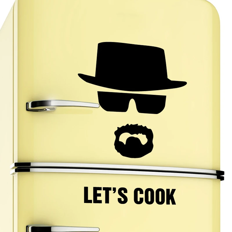 Виниловые настенные наклейки Kililaya на холодильник Let's Cook Breaking Bad съемные DIY обои