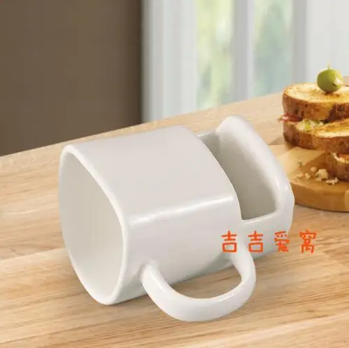 24 шт./лот 250 мл керамическая кружка Белый кофе чай печенье молоко десертная чашка