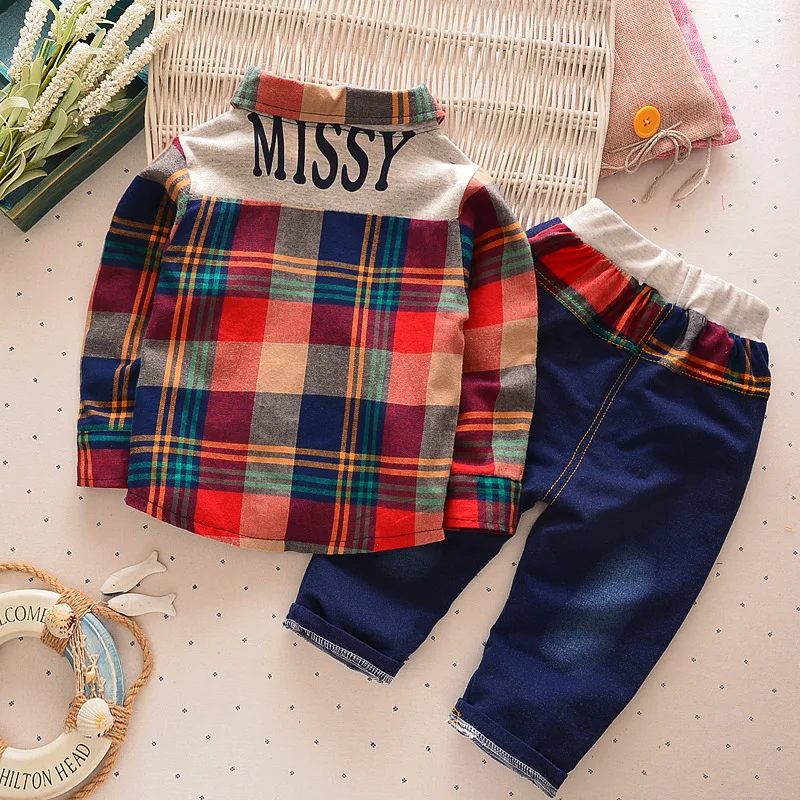 Весенне-осенние комплекты одежды для мальчиков комплект из 2 предметов хлопковая