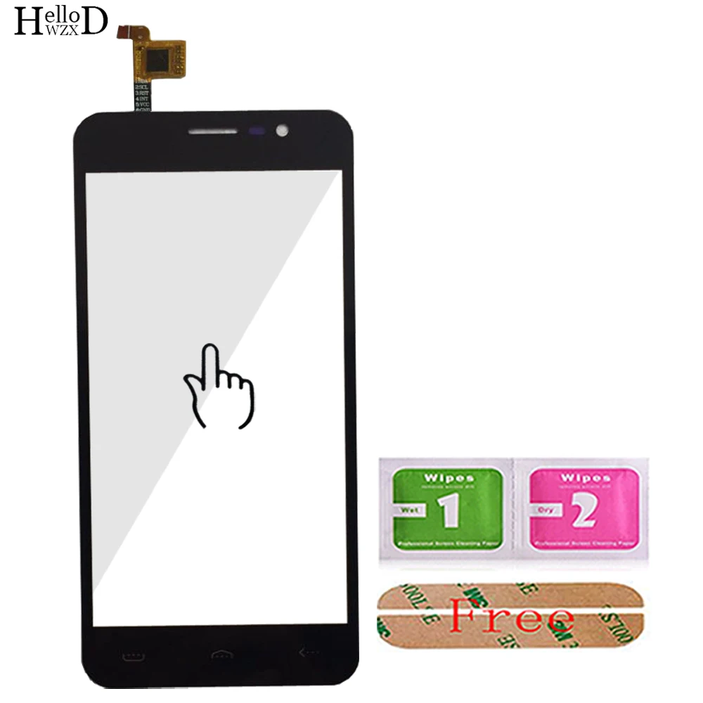 Мобильный сенсорный экран дигитайзер Панель переднее стекло для HOMTOM S12 сенсорный экран сенсорные инструменты+ Бесплатный клей