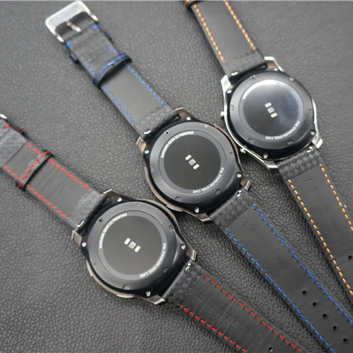 Ремешок из натуральной кожи для Samsung Gear S3 Classic Frontier HuaWei Watch 2 Pro Huami 22 мм|watch band strap|band