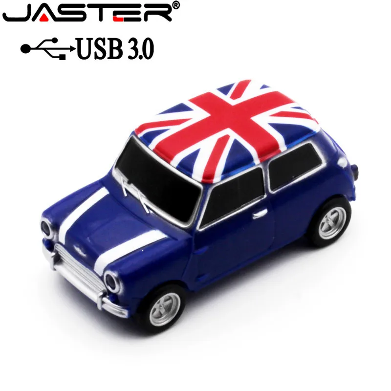 JASTER USB 3,0 мини-модель автомобиля Флешка 4 ГБ 8 ГБ 16 ГБ 32 ГБ 64 ГБ USB 2,0 USB флеш-накопитель карта памяти, флеш-накопитель в подарок U диск