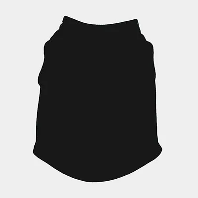 Одежда для домашних животных, для кошек, собак, классический однотонный жилет для маленьких собак, кошек, футболка, летняя тонкая одежда для щенков, черная, белая, розовая, оранжевая - Цвет: Черный