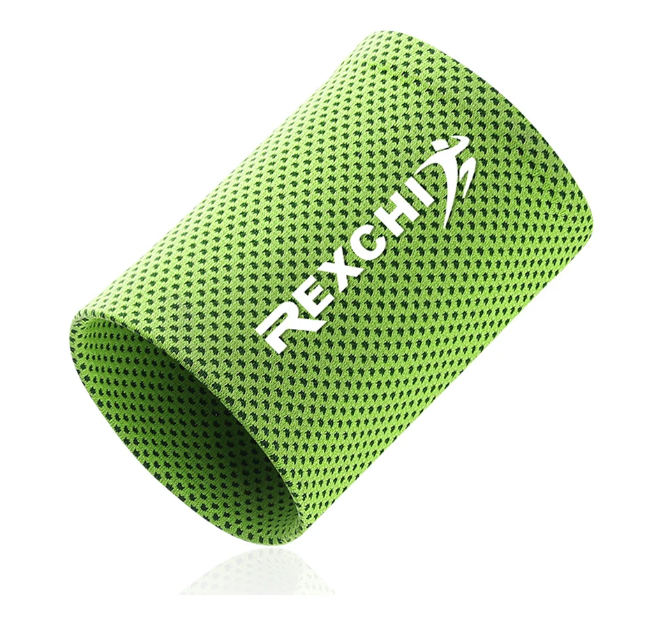 REXCHI 2 шт. эластичный браслет для женщин Прохладный ледяной шелк поддержка запястья Сверхлегкий Brace тренажерный зал фитнес тяжелая атлетика Баскетбол Теннис